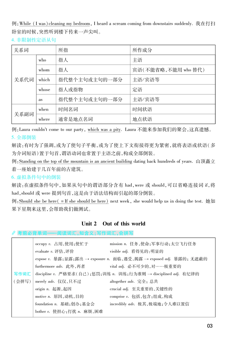 考前重点速记-英语选择性必修第三册YL-金考卷单元双测卷-178196.pdf_第3页