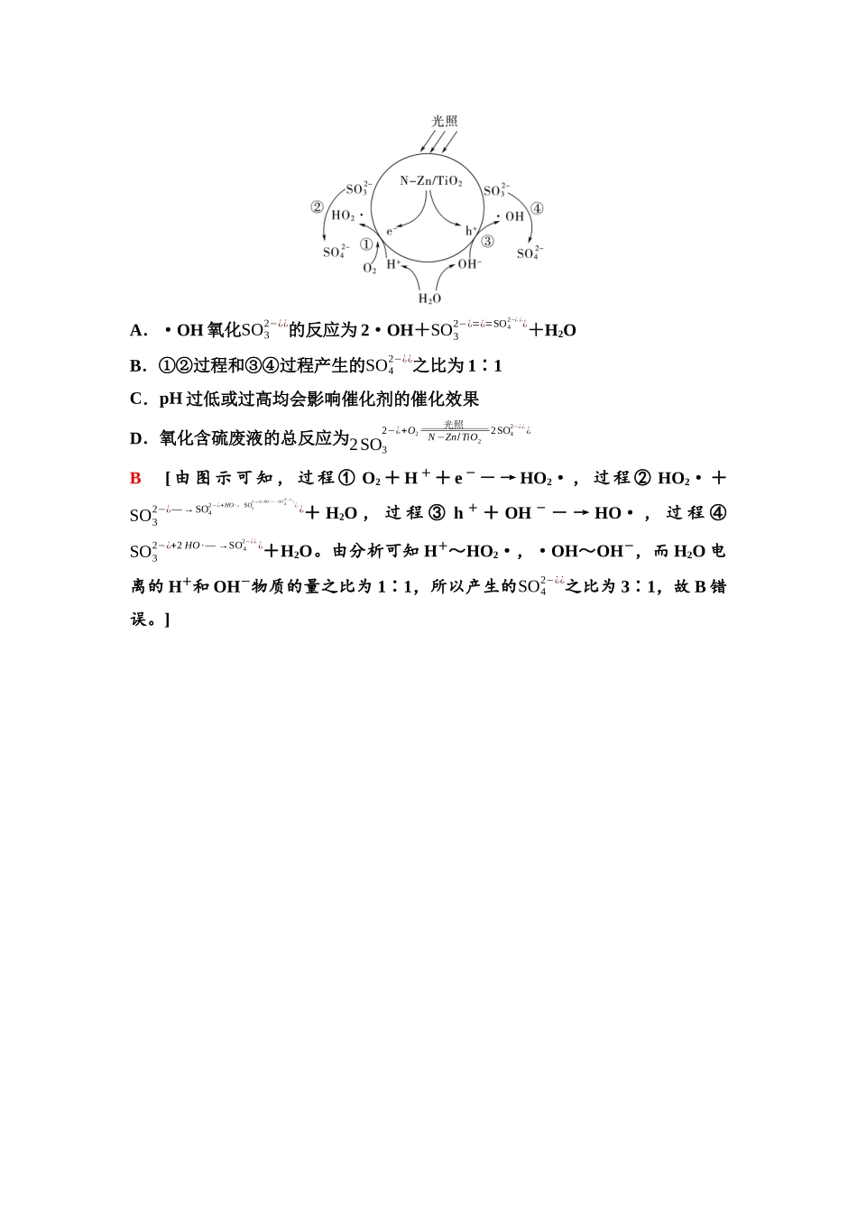 2026版《课堂新坐标》高三化学一轮复习不定项版48第一篇第四部分第七章微专题15催化反应历程(或机理)的分析.docx_第3页