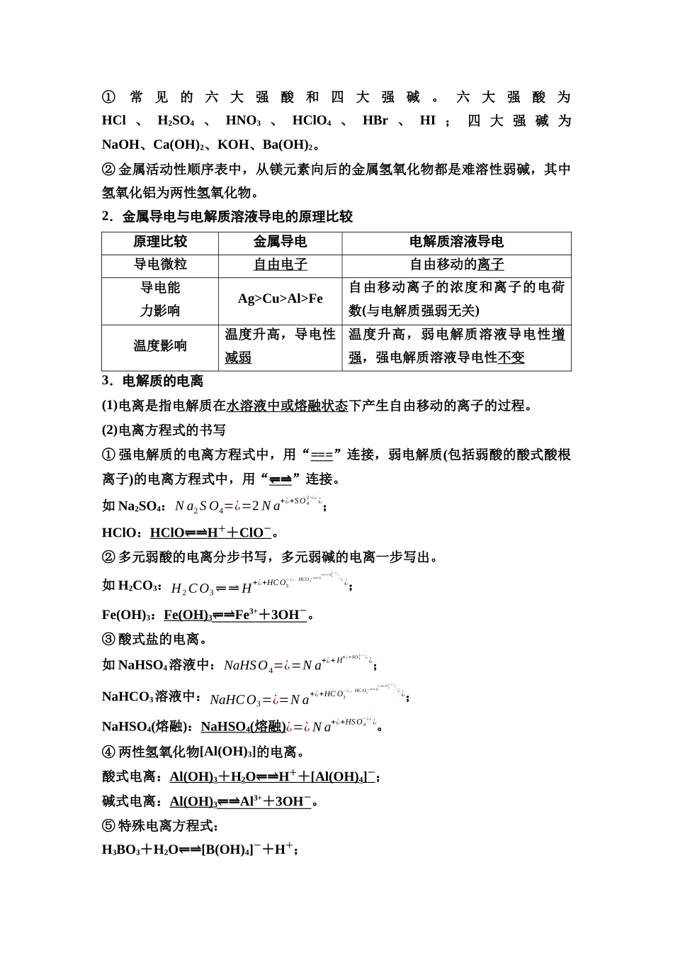 2026版《课堂新坐标》高三化学一轮复习江苏专版08第一篇第一部分专题2第5讲离子反应离子方程式(基础课).docx_第2页