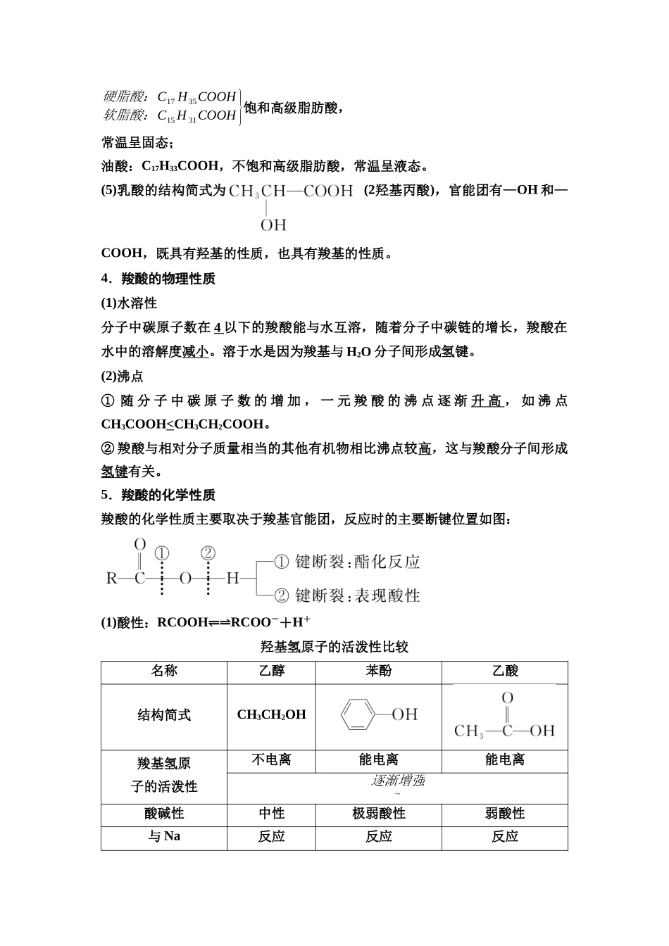 2026版《课堂新坐标》高三化学一轮复习江苏专版61第一篇第五部分专题9第48讲羧酸酯胺和酰胺(基础课).docx_第2页