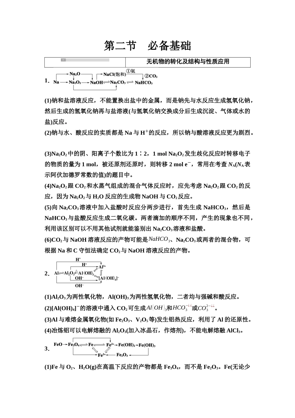 2026版《课堂新坐标》高三化学一轮复习江苏专版75第二篇第二节必备基础(1).docx_第1页