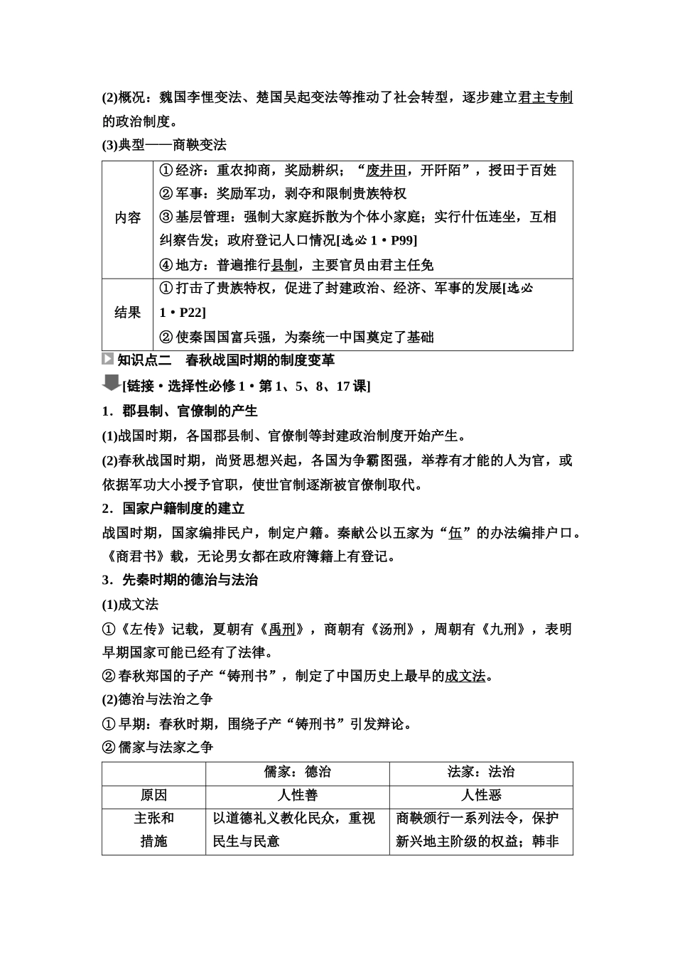 2026版《课堂新坐标》高三历史一轮复习江苏专版02第一编第一单元第2讲春秋战国时期的社会变革与先秦思想文化(1).docx_第2页
