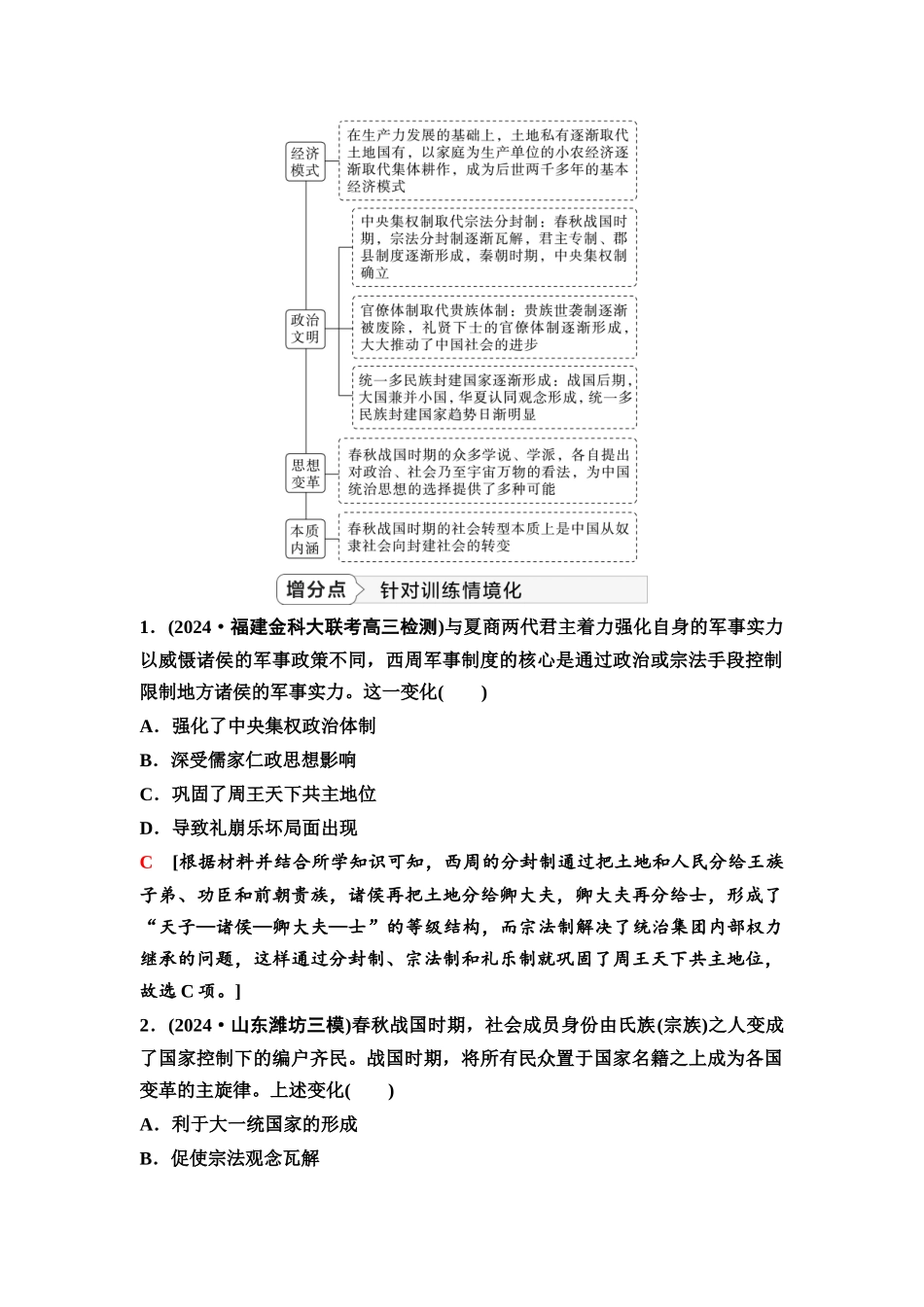 2026版《课堂新坐标》高三历史一轮复习江苏专版05第一编第一单元单元提升1培优微课题特色微课堂(1).docx_第2页