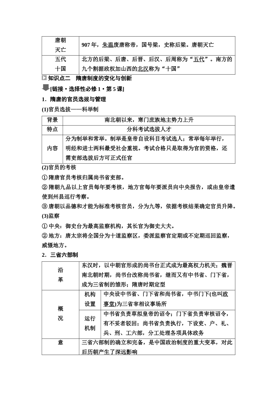 2026版《课堂新坐标》高三历史一轮复习江苏专版07第一编第二单元第6讲隋唐盛衰、制度创新与经济发展(1).docx_第3页