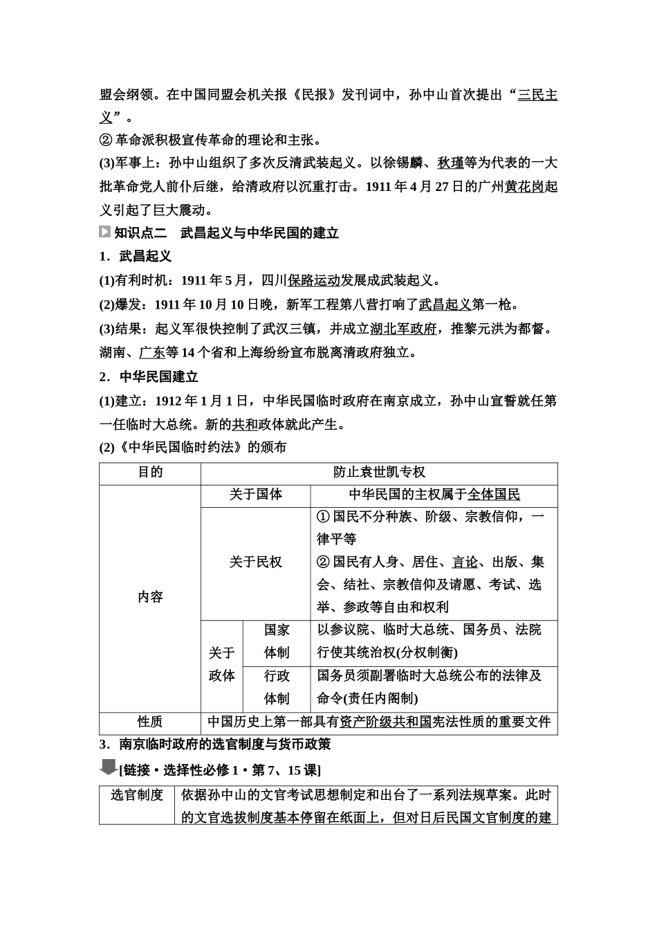 2026版《课堂新坐标》高三历史一轮复习江苏专版20第二编第五单元第15讲辛亥革命与中国社会的转型(1).docx_第2页