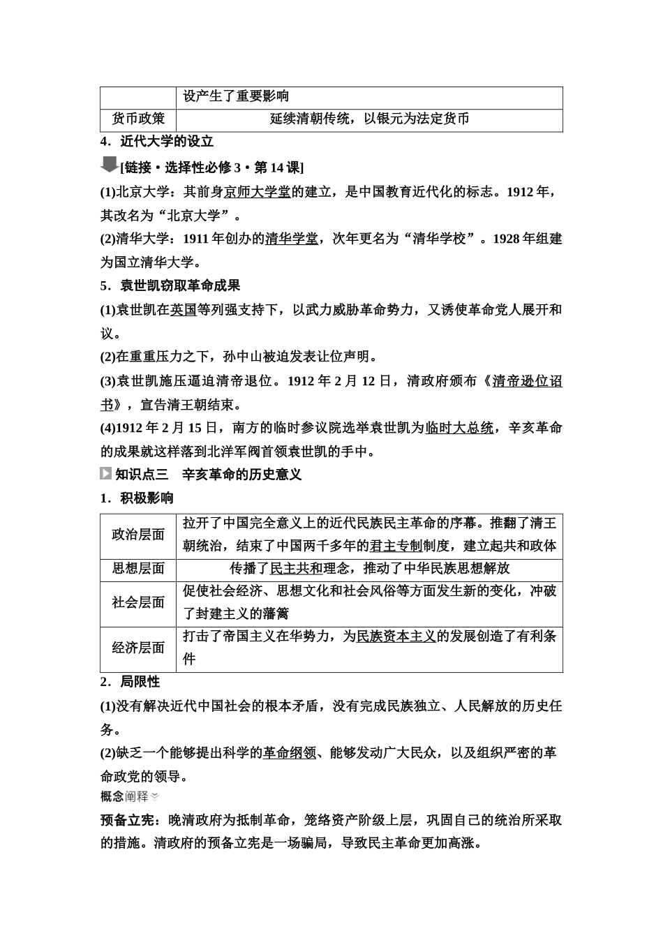 2026版《课堂新坐标》高三历史一轮复习江苏专版20第二编第五单元第15讲辛亥革命与中国社会的转型(1).docx_第3页