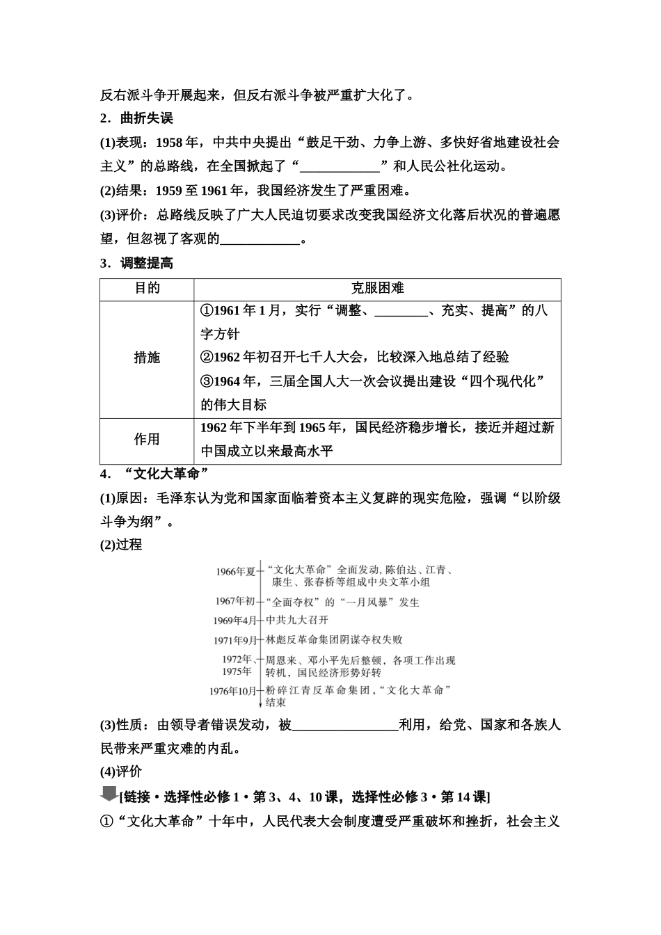 2026版《课堂新坐标》高三历史一轮复习江苏专版29第二编第七单元第22讲社会主义建设在探索中曲折发展.docx_第2页