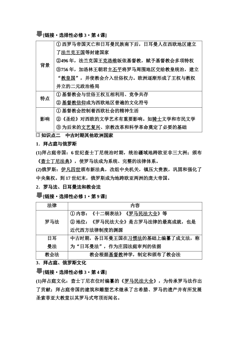 2026版《课堂新坐标》高三历史一轮复习江苏专版36第三编第八单元第27讲中古时期的世界(1).docx_第3页