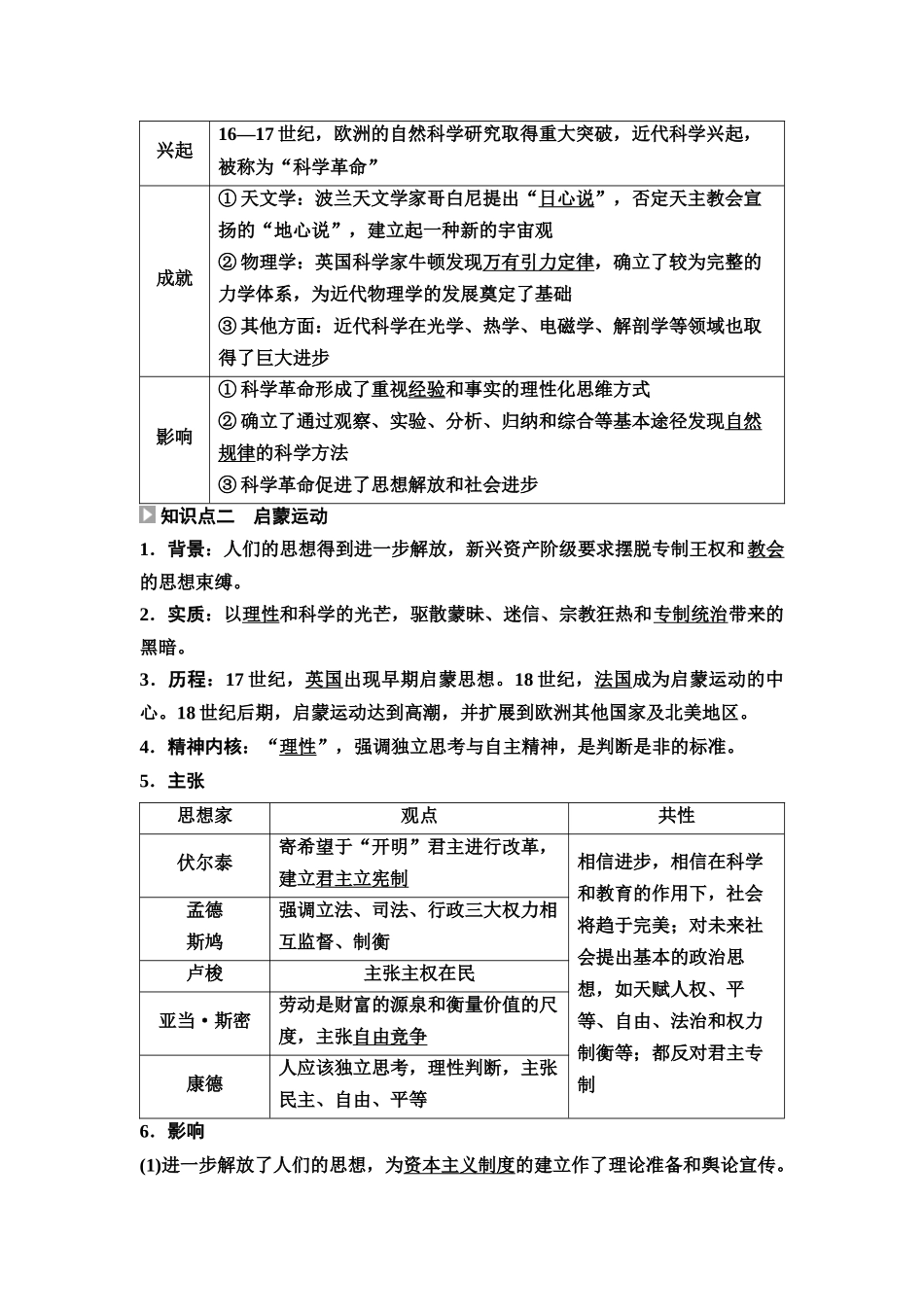 2026版《课堂新坐标》高三历史一轮复习江苏专版39第三编第九单元第29讲欧洲的思想解放运动(1).docx_第3页