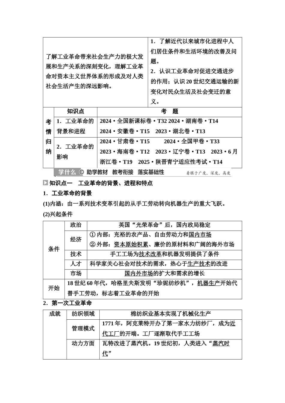 2026版《课堂新坐标》高三历史一轮复习江苏专版42第三编第十单元第31讲影响世界的工业革命(1).docx_第2页