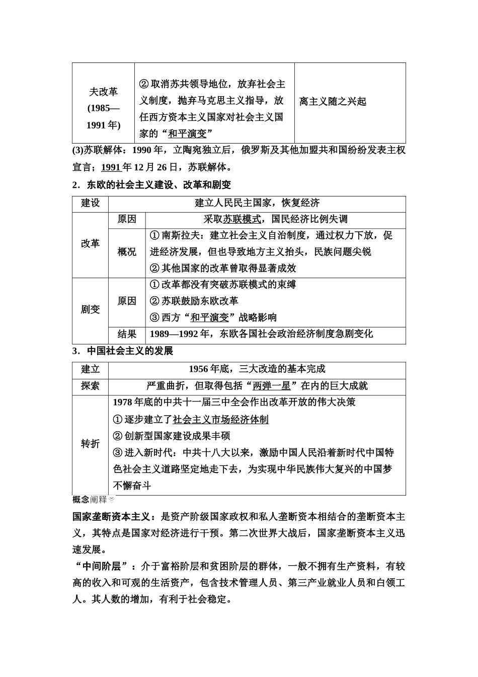 2026版《课堂新坐标》高三历史一轮复习江苏专版51第三编第十二单元第38讲资本主义国家和社会主义国家的发展变化(1).docx_第3页