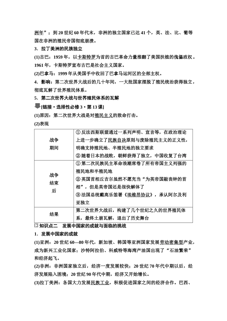 2026版《课堂新坐标》高三历史一轮复习江苏专版52第三编第十二单元第39讲世界殖民体系的瓦解与新兴国家的发展(1).docx_第2页