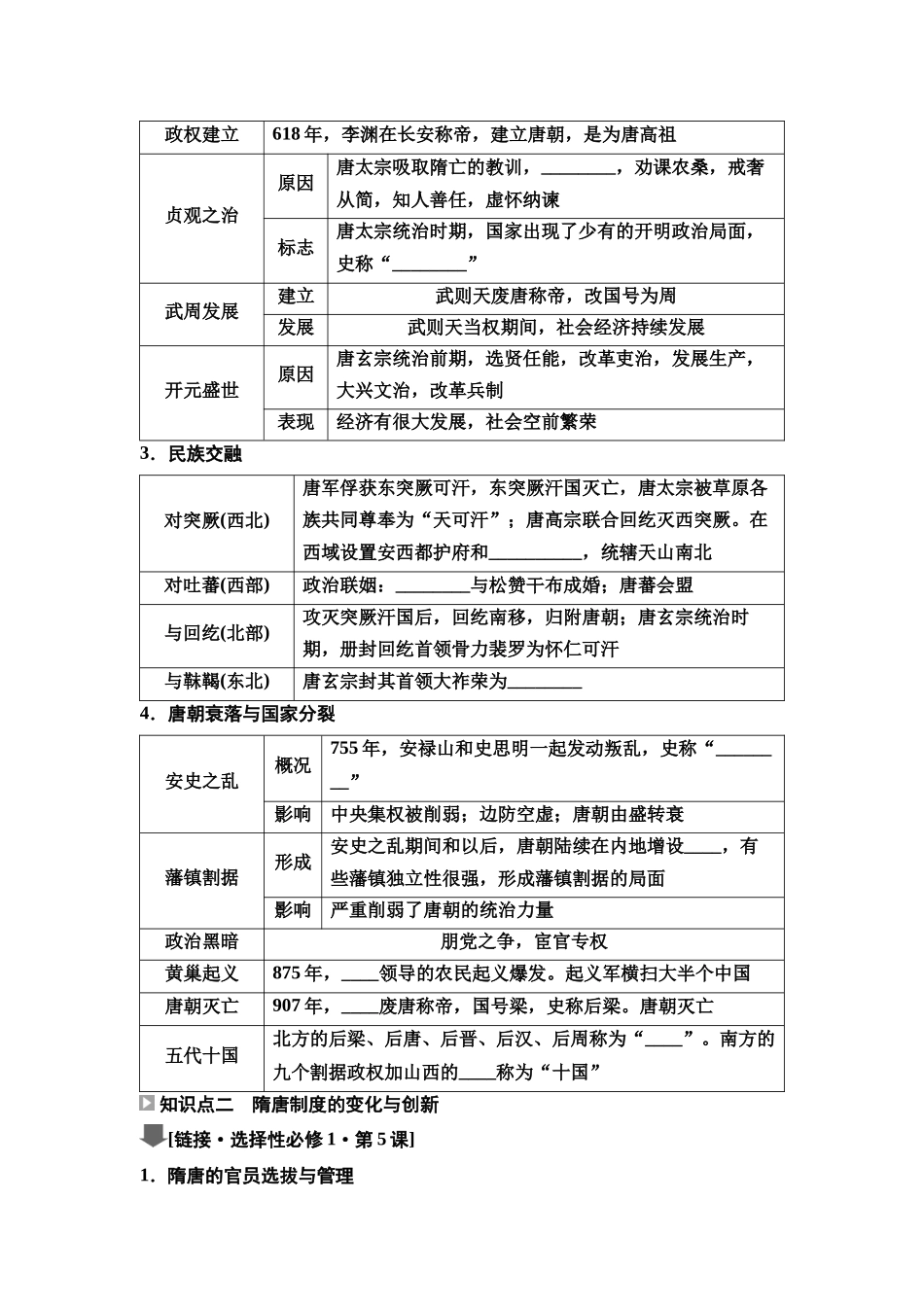 2026版《课堂新坐标》高三历史一轮复习通史版07第一编第二单元第6讲隋唐盛衰、制度创新与经济发展(1).docx_第2页