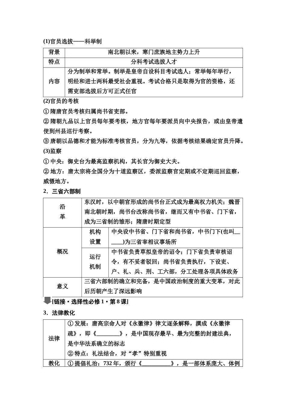 2026版《课堂新坐标》高三历史一轮复习通史版07第一编第二单元第6讲隋唐盛衰、制度创新与经济发展(1).docx_第3页