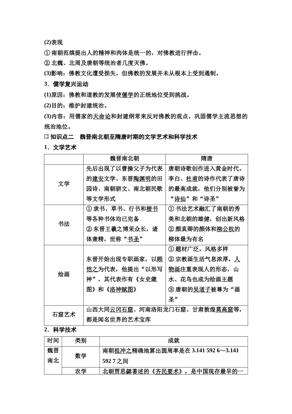2026版《课堂新坐标》高三历史一轮复习通史版08第一编第二单元第7讲三国至隋唐时期的思想、文化成就与文化交流.docx_第2页