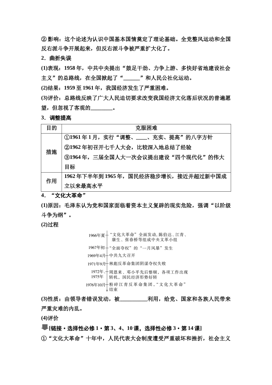 2026版《课堂新坐标》高三历史一轮复习通史版29第二编第七单元第22讲社会主义建设在探索中曲折发展(1).docx_第2页
