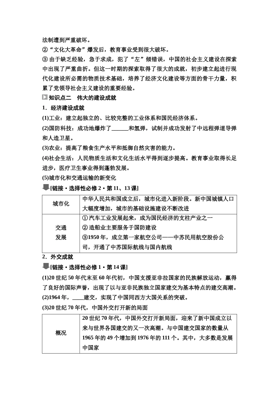 2026版《课堂新坐标》高三历史一轮复习通史版29第二编第七单元第22讲社会主义建设在探索中曲折发展(1).docx_第3页