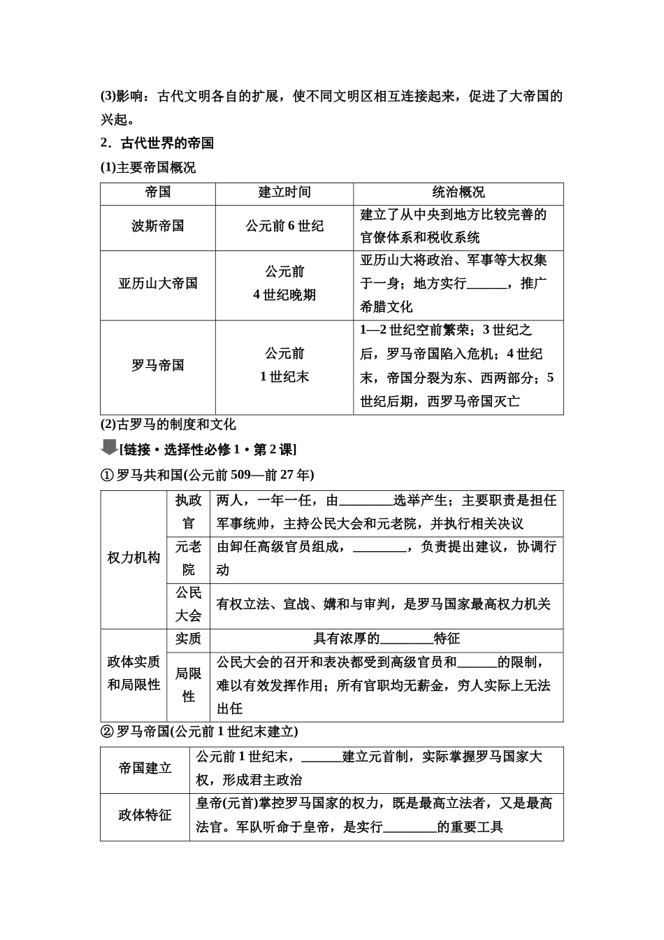 2026版《课堂新坐标》高三历史一轮复习通史版35第三编第八单元第26讲古代世界的帝国与文明的交流(1).docx_第2页