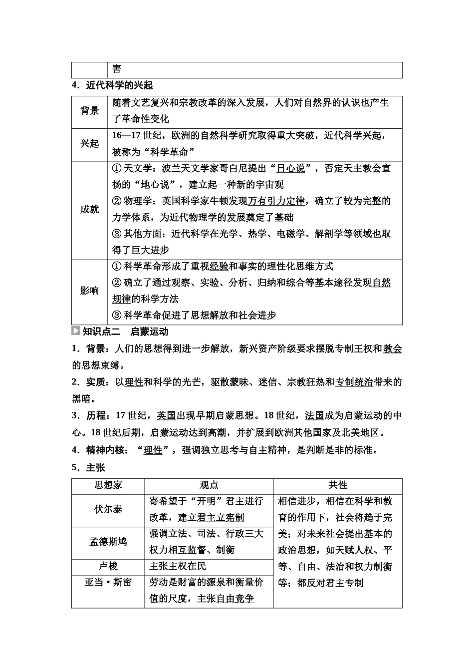 2026版《课堂新坐标》高三历史一轮复习通史版39第三编第九单元第29讲欧洲的思想解放运动.docx_第3页