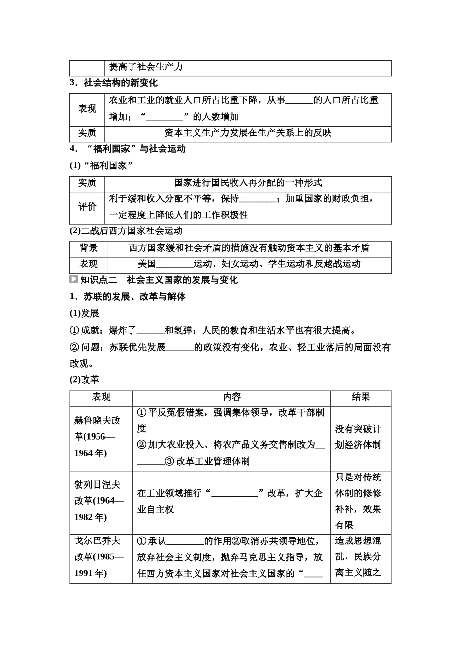 2026版《课堂新坐标》高三历史一轮复习通史版51第三编第十二单元第38讲资本主义国家和社会主义国家的发展变化(1).docx_第2页
