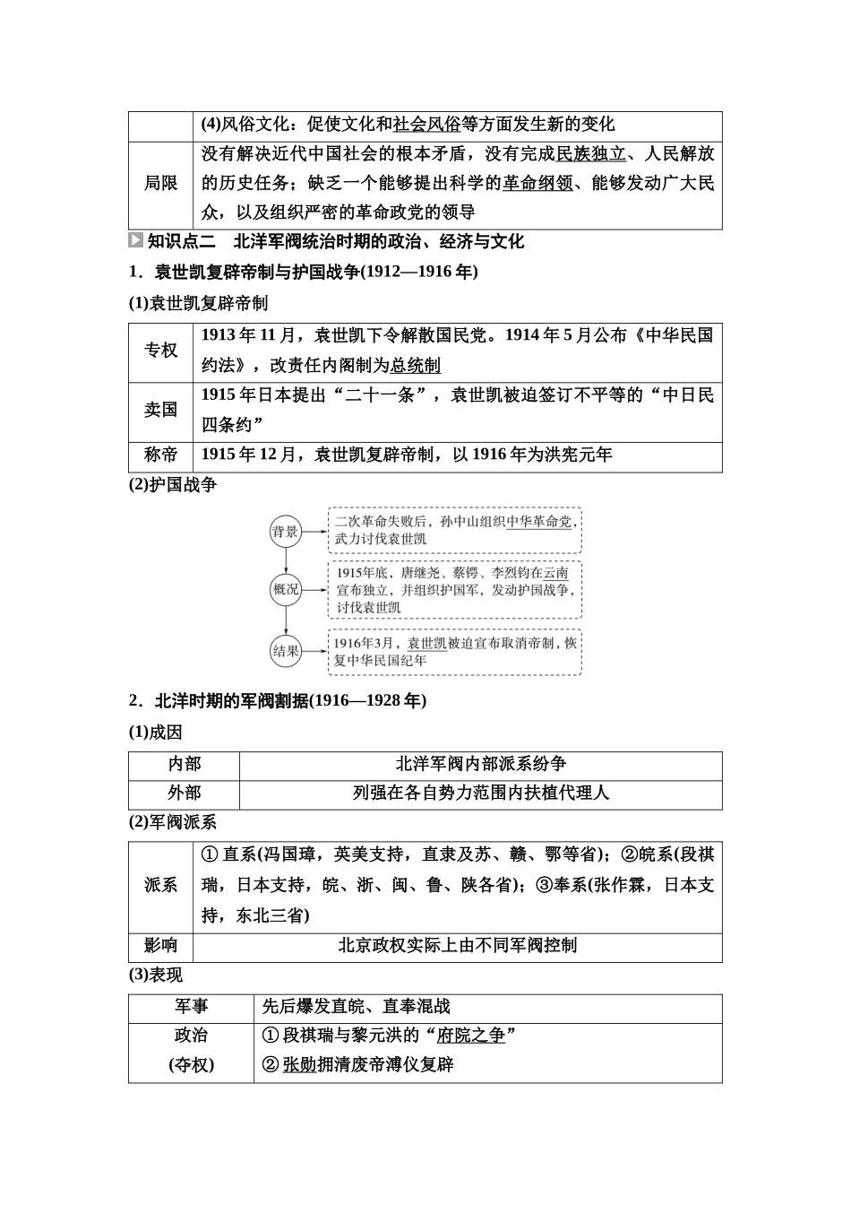 2026版《课堂新坐标》高三历史一轮复习通用版18中外历史纲要(上)第五单元第14讲辛亥革命和北洋军阀的统治.docx_第3页