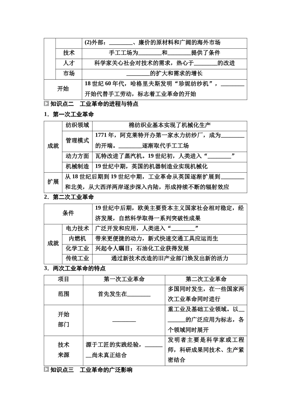 2026版《课堂新坐标》高三历史一轮复习通用版29中外历史纲要(下)第十单元第28讲影响世界的工业革命.docx_第2页