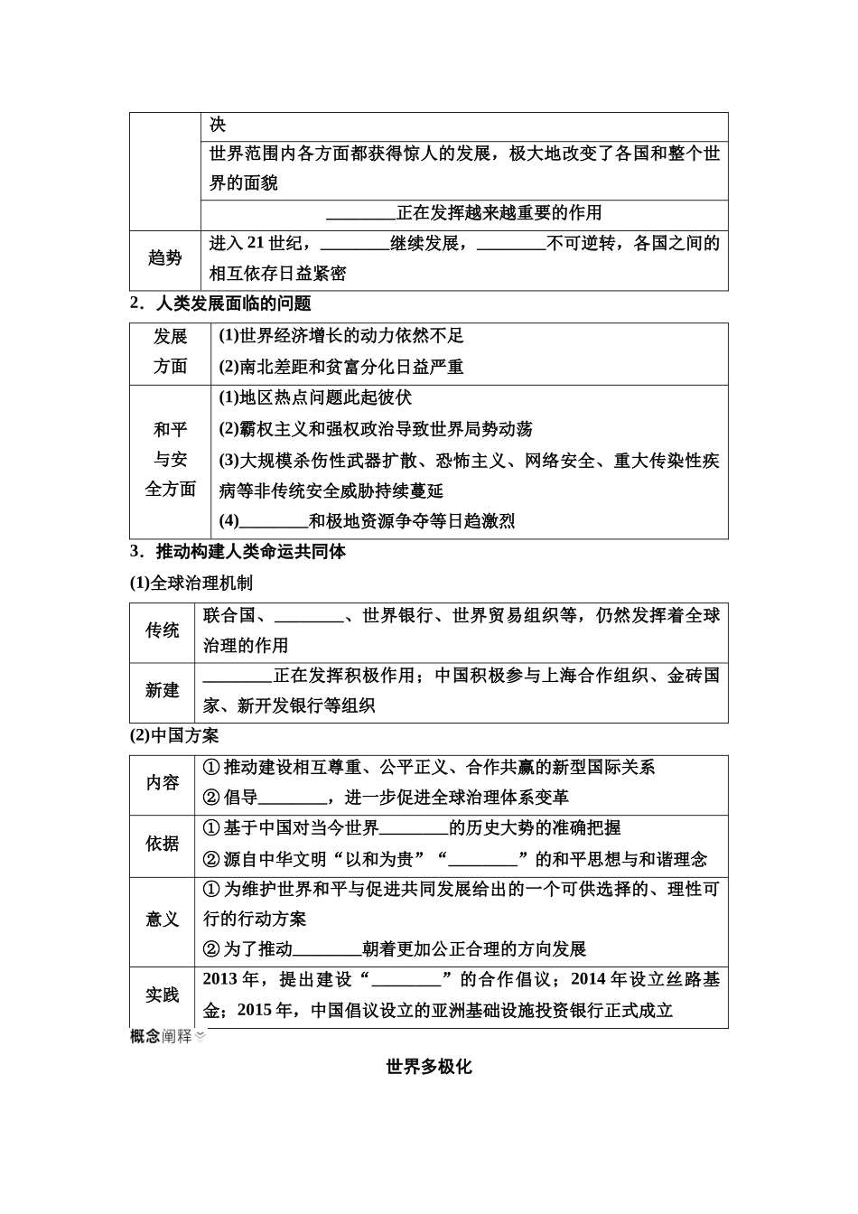 2026版《课堂新坐标》高三历史一轮复习通用版39中外历史纲要(下)第十二单元第38讲当代世界发展的特点与主要趋势.docx_第3页