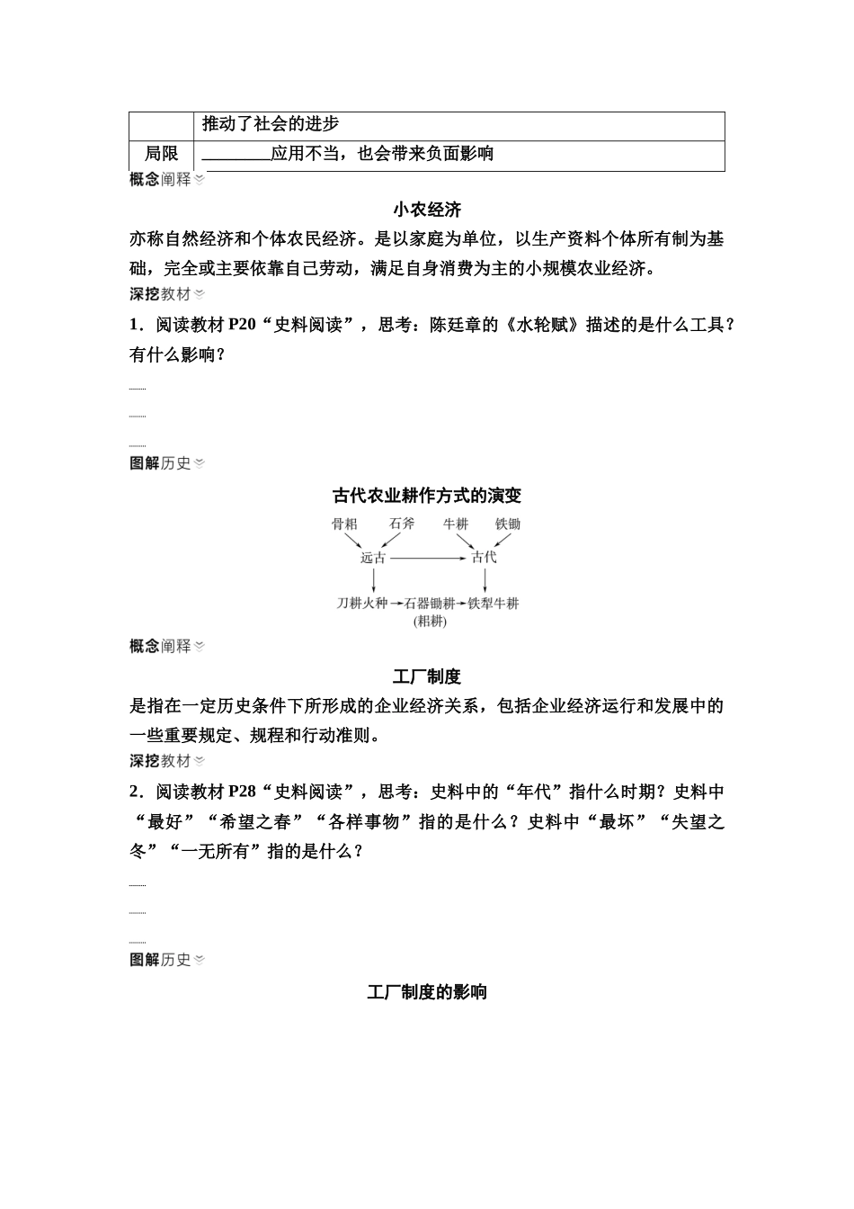 2026版《课堂新坐标》高三历史一轮复习通用版48选择性必修2第十四单元第46讲生产工具与劳作方式.docx_第3页