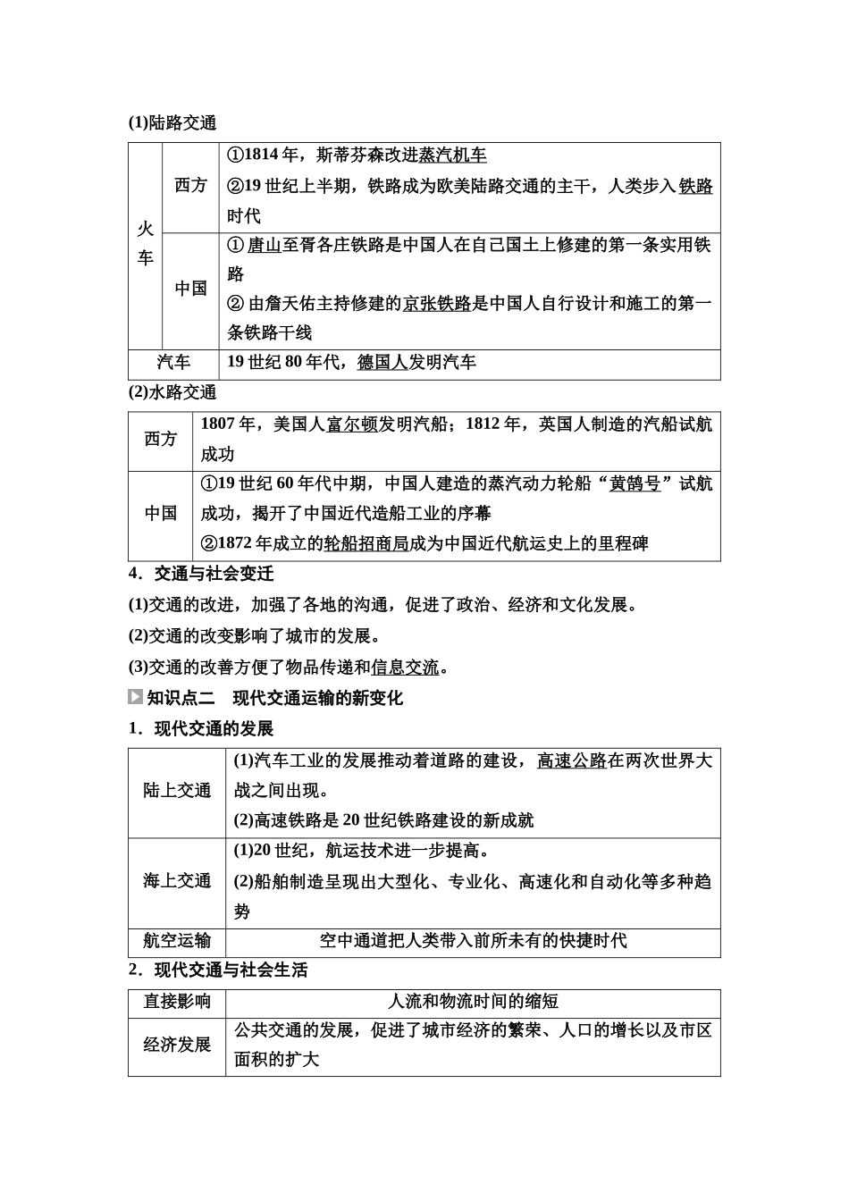 2026版《课堂新坐标》高三历史一轮复习通用版64选择性必修2第十四单元第49讲交通与社会变迁.docx_第2页