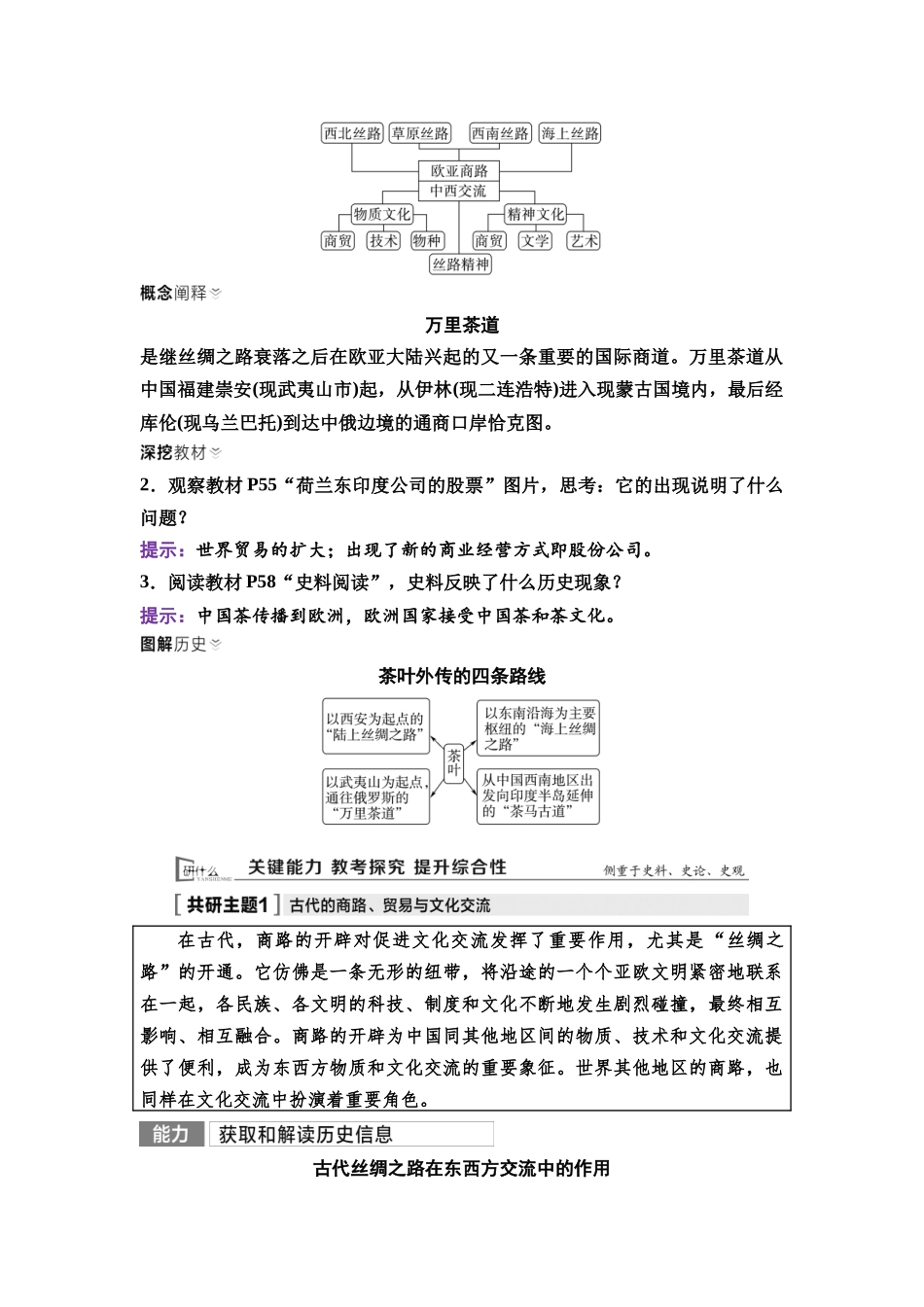 2026版《课堂新坐标》高三历史一轮复习通用版70选择性必修3第十五单元第54讲商路、贸易与文化交流.docx_第3页