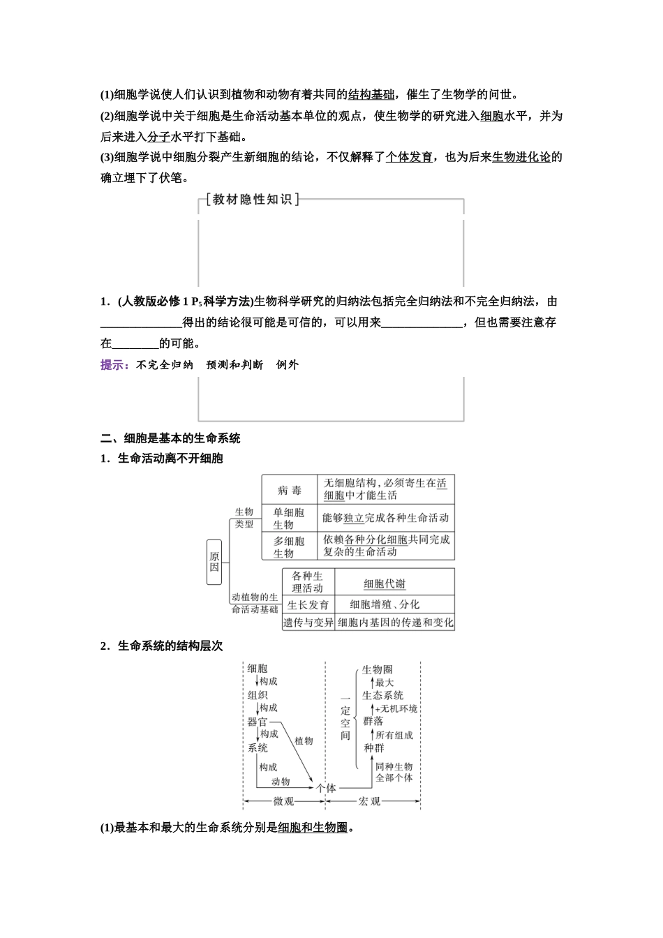 2026版《课堂新坐标》高三生物学一轮复习不定项版01必修1第一单元第1讲走近细胞.docx_第2页