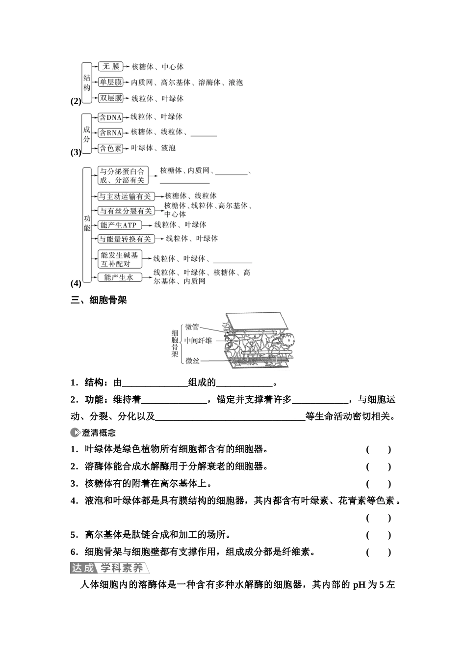 2026版《课堂新坐标》高三生物学一轮复习不定项版05必修1第一单元第5讲细胞器之间的分工合作(1).docx_第3页