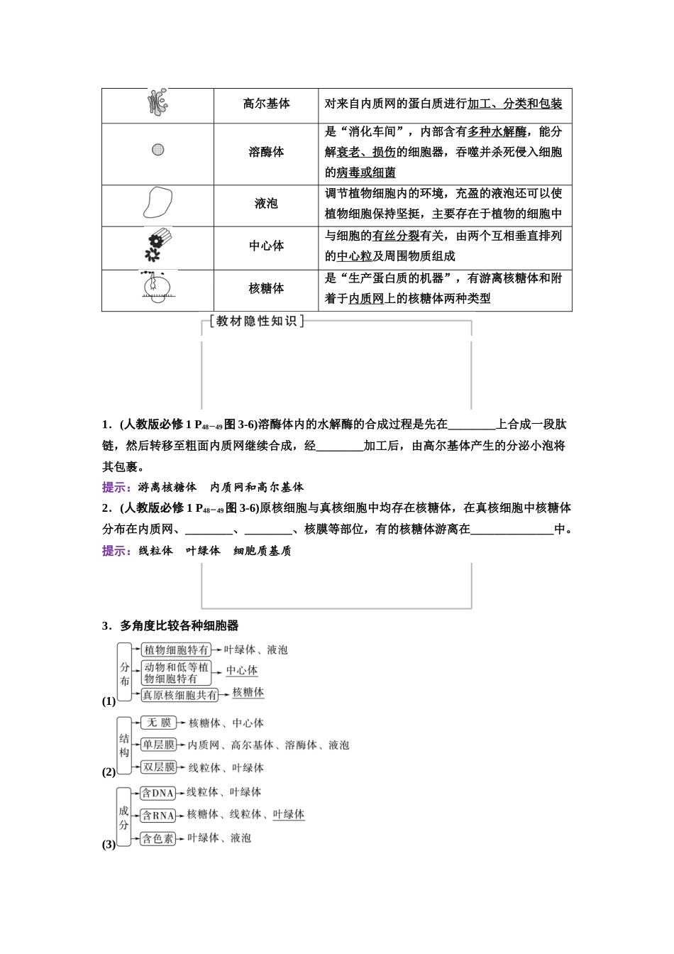 2026版《课堂新坐标》高三生物学一轮复习不定项版05必修1第一单元第5讲细胞器之间的分工合作.docx_第2页