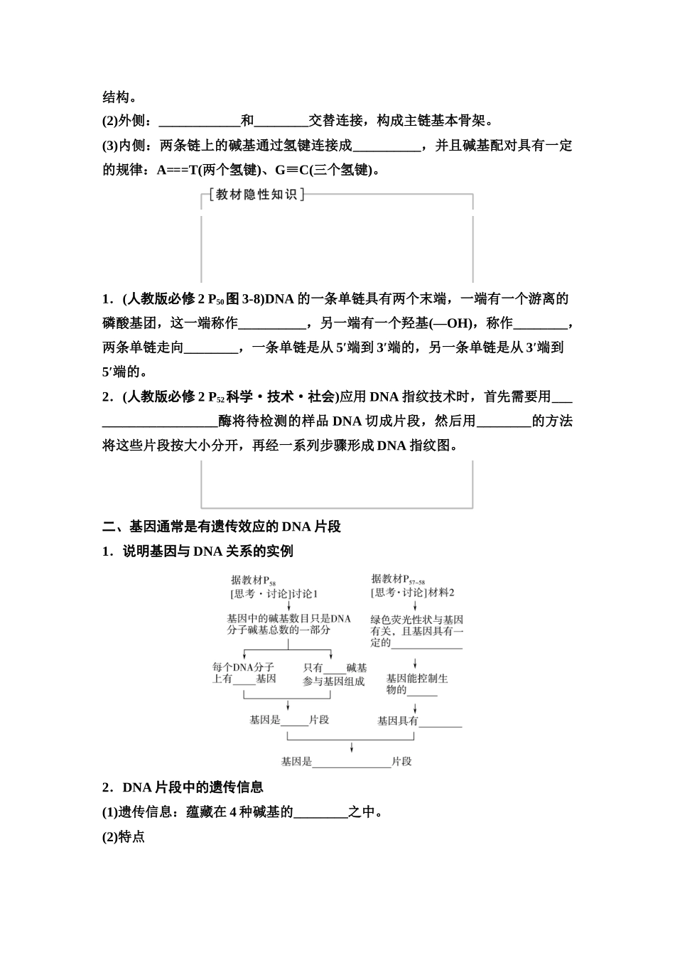 2026版《课堂新坐标》高三生物学一轮复习不定项版36必修2第五单元第26讲DNA的结构、复制和基因的本质(1).docx_第2页