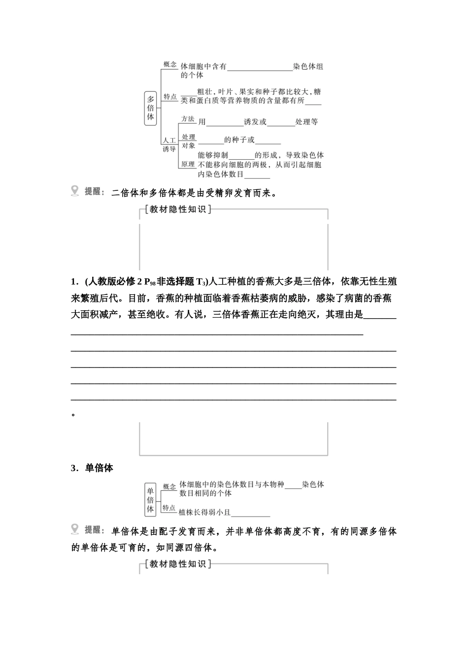 2026版《课堂新坐标》高三生物学一轮复习不定项版41必修2第六单元第30讲染色体变异(1).docx_第2页