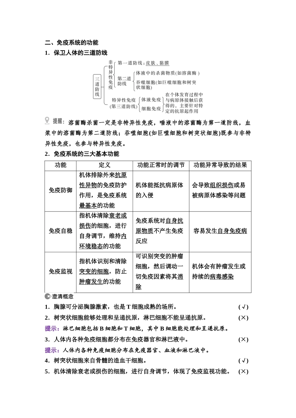 2026版《课堂新坐标》高三生物学一轮复习不定项版54选择性必修1第七单元第38讲免疫调节.docx_第3页