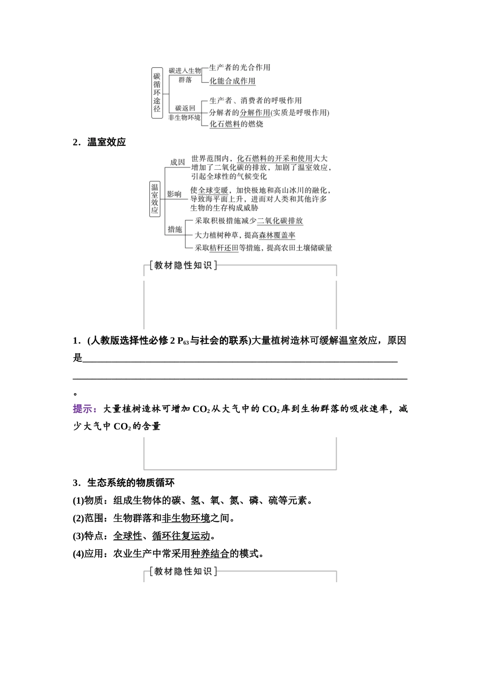 2026版《课堂新坐标》高三生物学一轮复习不定项版67选择性必修2第八单元第48讲生态系统的物质循环与信息传递.docx_第2页