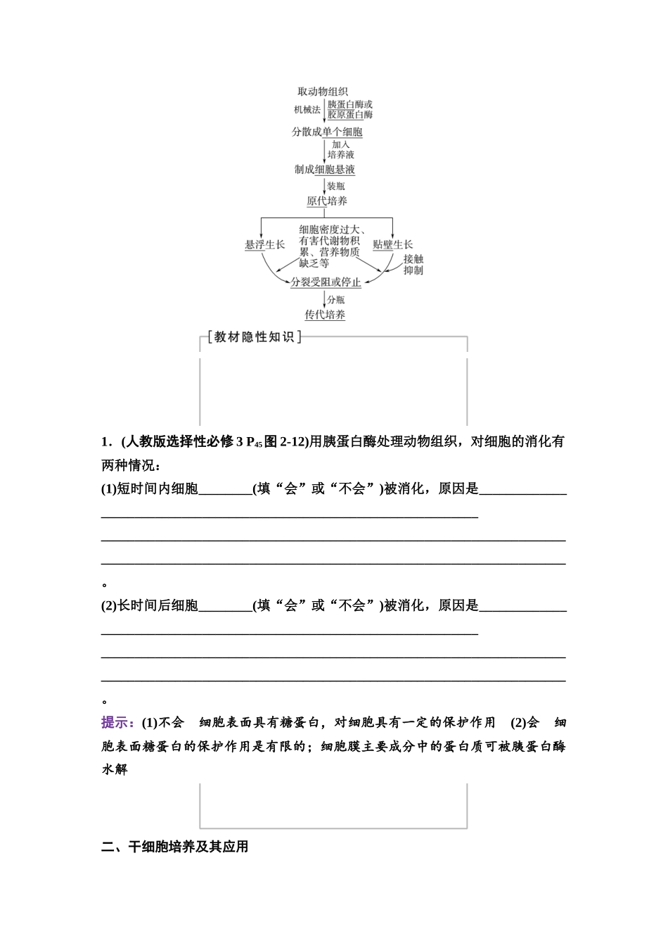 2026版《课堂新坐标》高三生物学一轮复习不定项版75选择性必修3第九单元第53讲动物细胞工程.docx_第2页