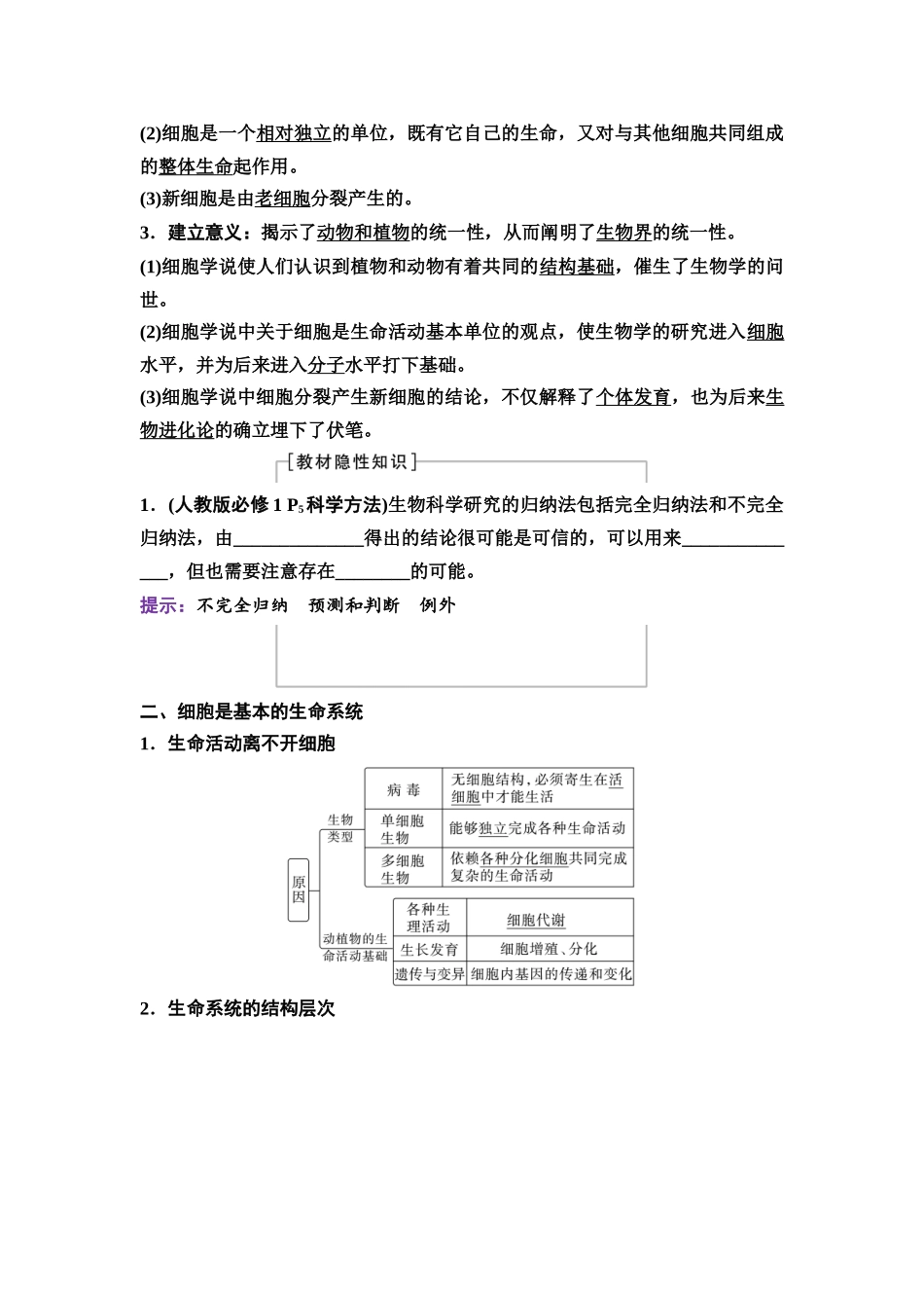 2026版《课堂新坐标》高三生物学一轮复习单选版01必修1第一单元第1讲走近细胞.docx_第2页