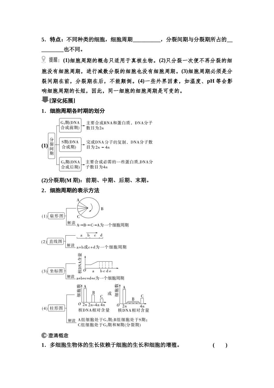 2026版《课堂新坐标》高三生物学一轮复习单选版19必修1第三单元第14讲细胞的增殖(1).docx_第2页
