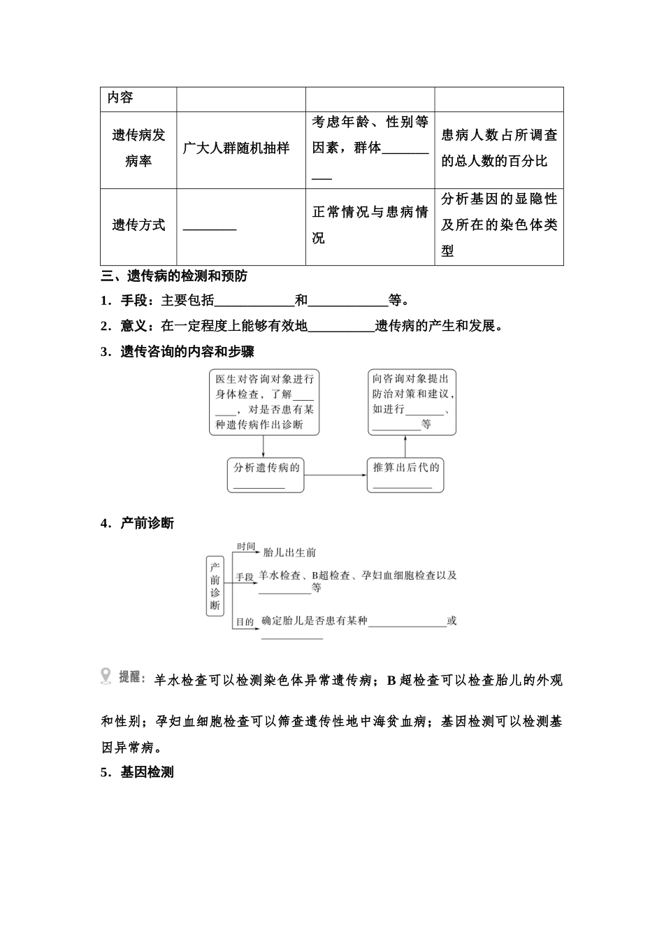 2026版《课堂新坐标》高三生物学一轮复习单选版33必修2第四单元第24讲人类遗传病及遗传系谱分析(1).docx_第2页