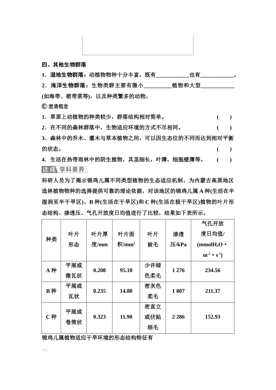 2026版《课堂新坐标》高三生物学一轮复习单选版64选择性必修2第八单元第45讲群落的主要类型和演替(1).docx_第3页