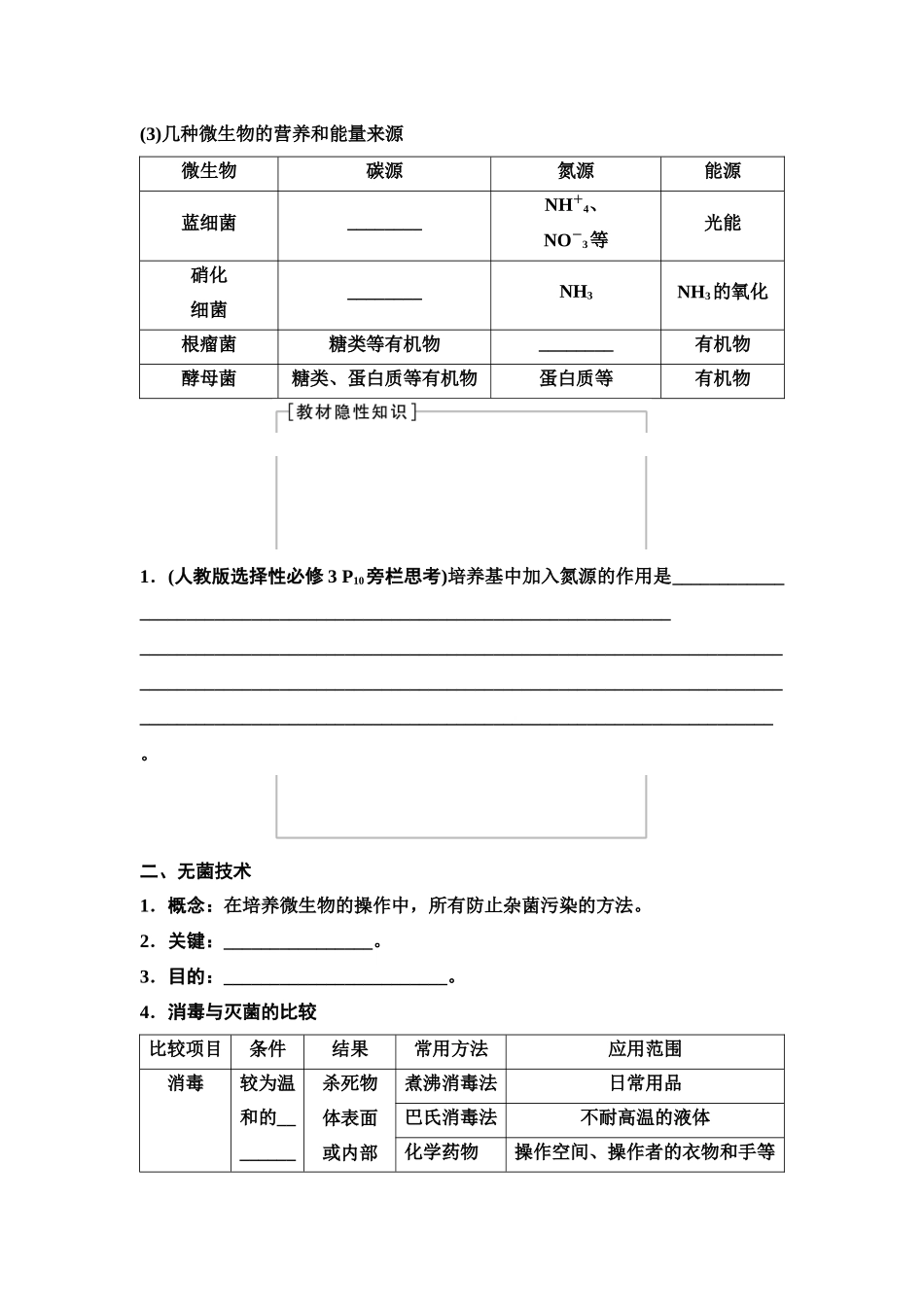 2026版《课堂新坐标》高三生物学一轮复习单选版72选择性必修3第九单元第51讲微生物的培养技术及应用(1).docx_第2页
