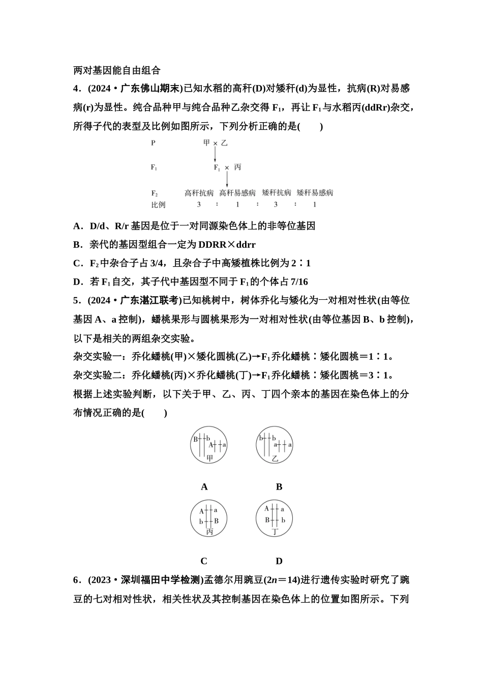 2026版《课堂新坐标》高三生物学一轮复习单选版课时数智作业20基因自由组合定律及应用.docx_第2页