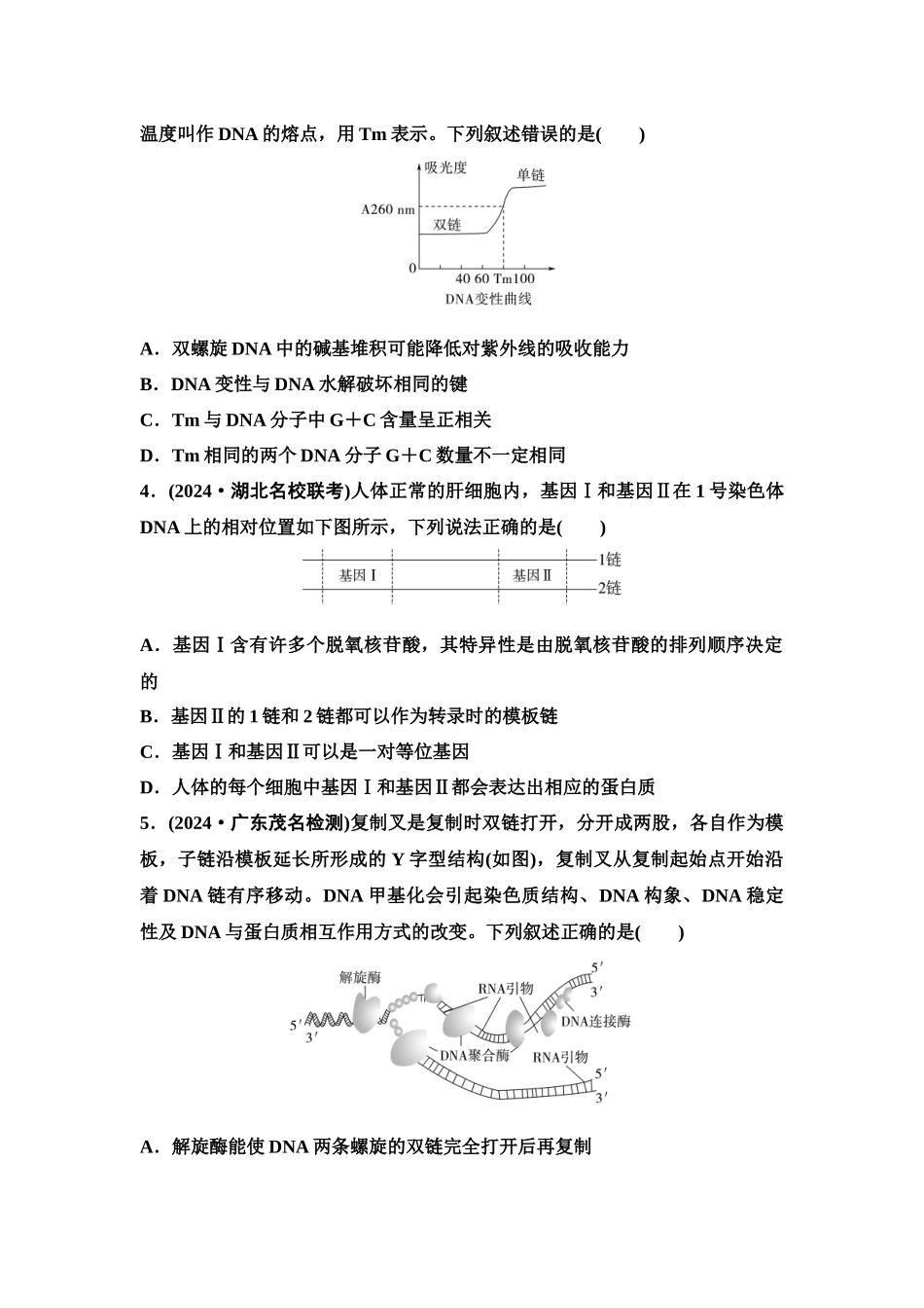 2026版《课堂新坐标》高三生物学一轮复习单选版课时数智作业26DNA的结构、复制和基因的本质.docx_第2页