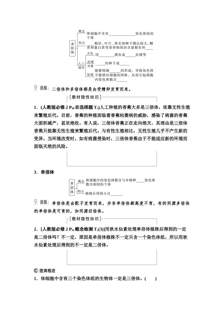 2026版《课堂新坐标》高三生物学一轮复习江苏专版39必修2第六单元第30讲染色体变异(1).docx_第2页
