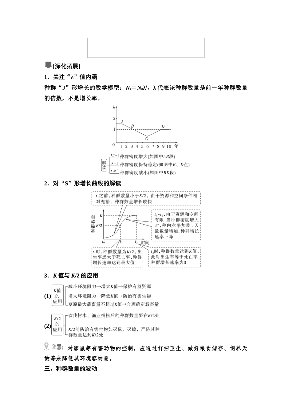 2026版《课堂新坐标》高三生物学一轮复习江苏专版58选择性必修2第八单元第44讲种群数量的变化及其影响因素(1).docx_第3页