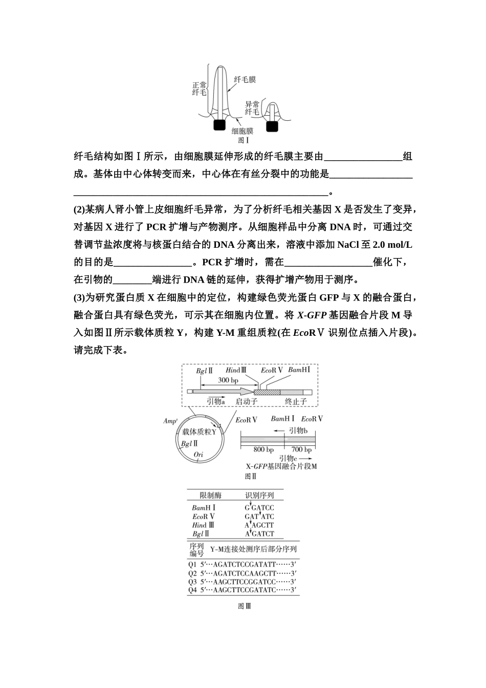2026版《课堂新坐标》高三生物学一轮复习江苏专版课时分层作业57基因工程的基本操作程序.docx_第3页