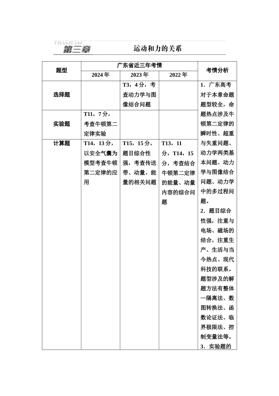 2026版《课堂新坐标》高三物理一轮复习广东专版14第三章第1节牛顿运动三定律(1).docx_第1页