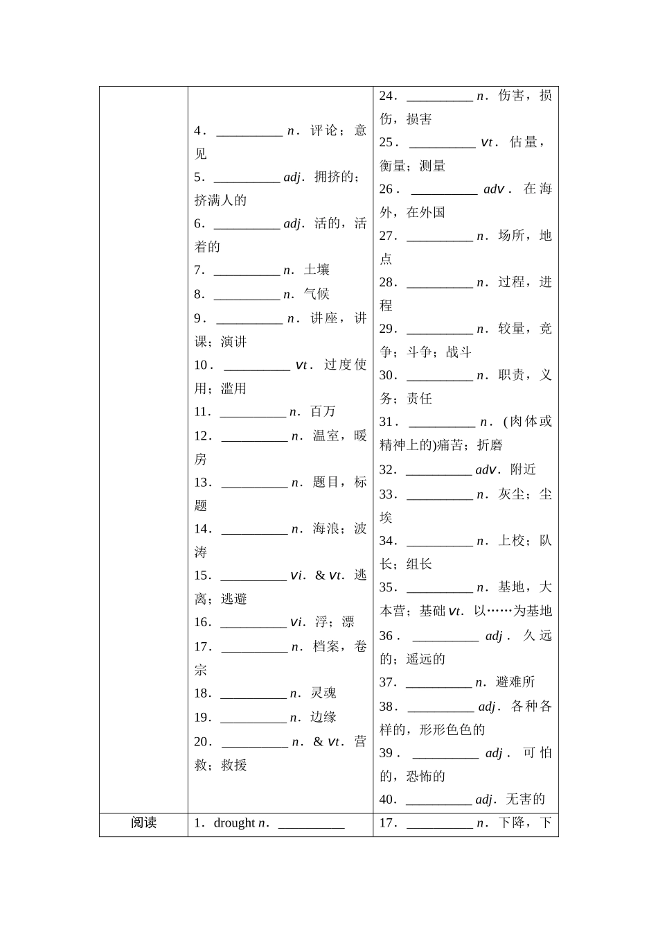 2026版《课堂新坐标》高三英语一轮复习北师大版05第一部分必修第二册UNIT5HUMANSANDNATURE(1).docx_第2页